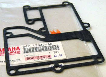Yamaha motore fuoribordo Gasket, exhaust inner cover P165, 8A ol