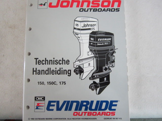 Technische handleiding Johnson/Evinrude 150pk 150C 175pk 1992 - Klicka på bilden för att stänga