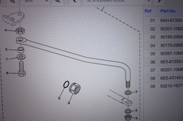 Steering guide attachment kit F15C / F20B